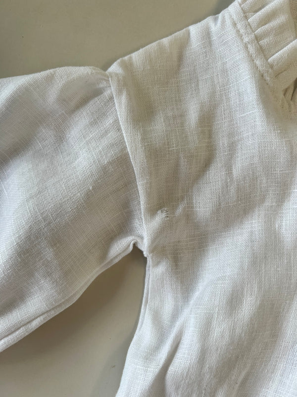 Jean romper 6-12 months (seconds) - Marlow and Mae