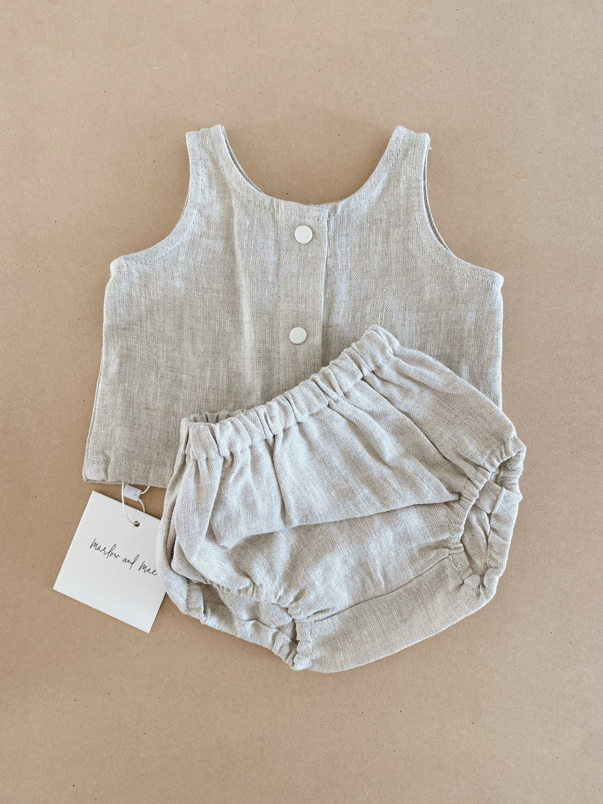 Linen Singlet - Marlow and Mae