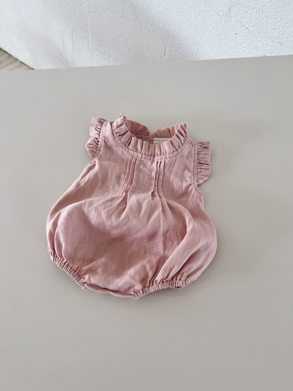 Summer Jean romper 0-3 months (0-3 months)