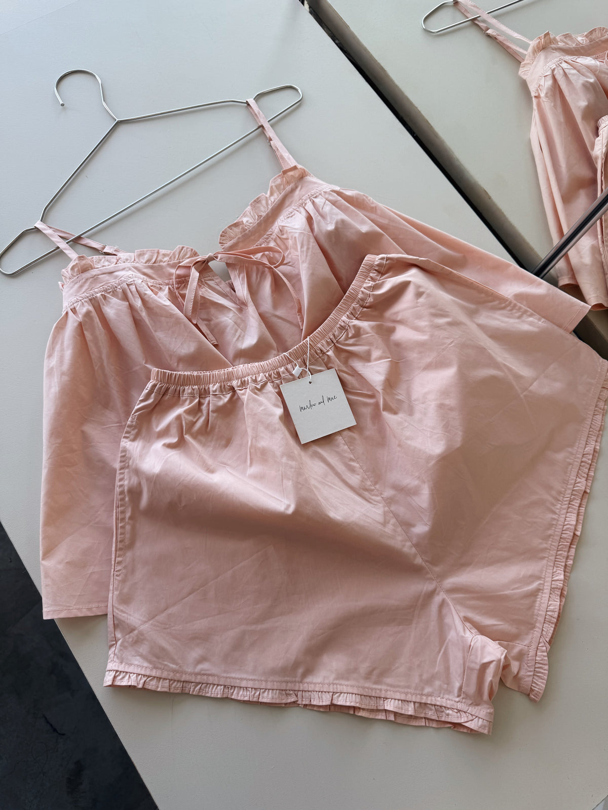 Ladies cotton frill shorts