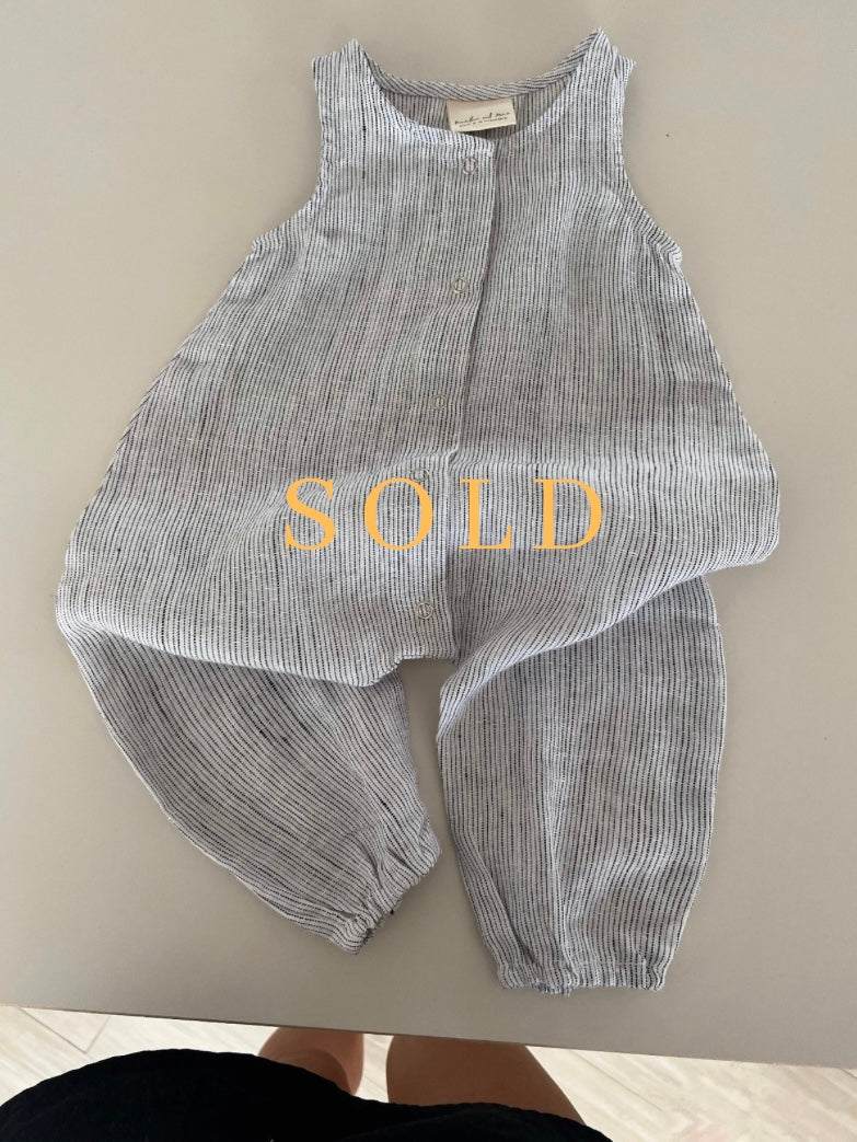 Linen roper size 3-6 months (pre loved)