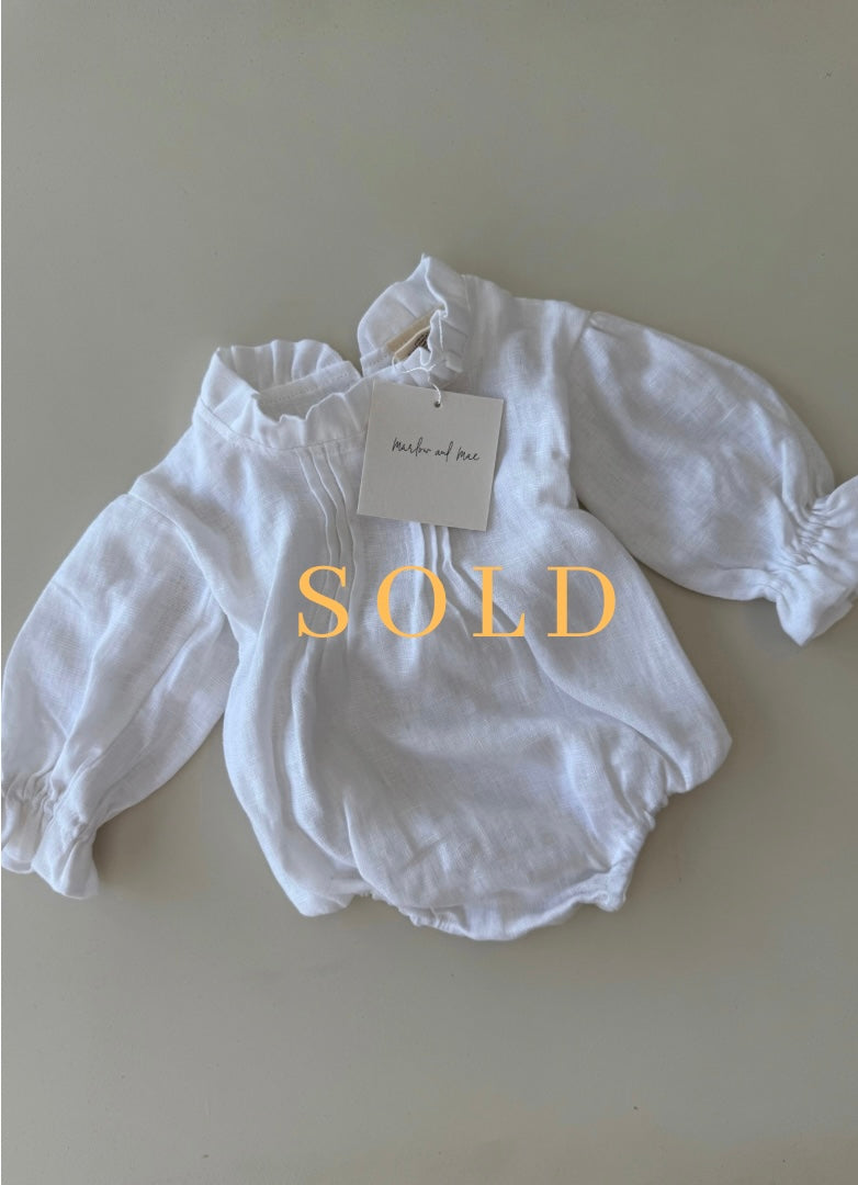 Jean romper size 0-3 months (seconds)