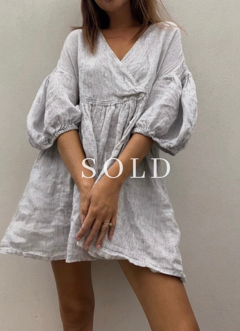 Harp dress beach stripe size Large (seconds)