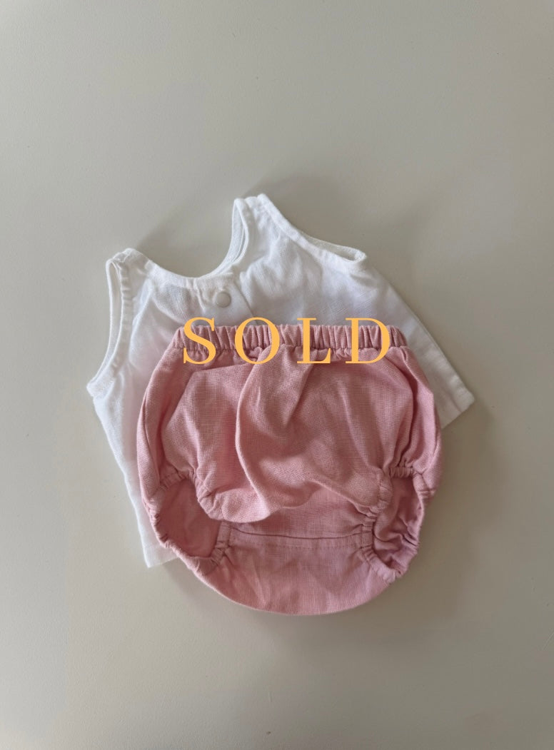 singlet and cover set size 0-3 months