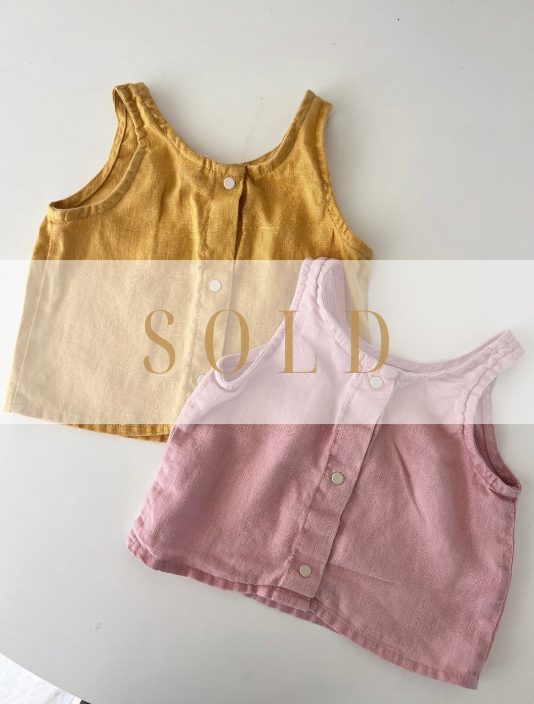 Linen singlet set size 1