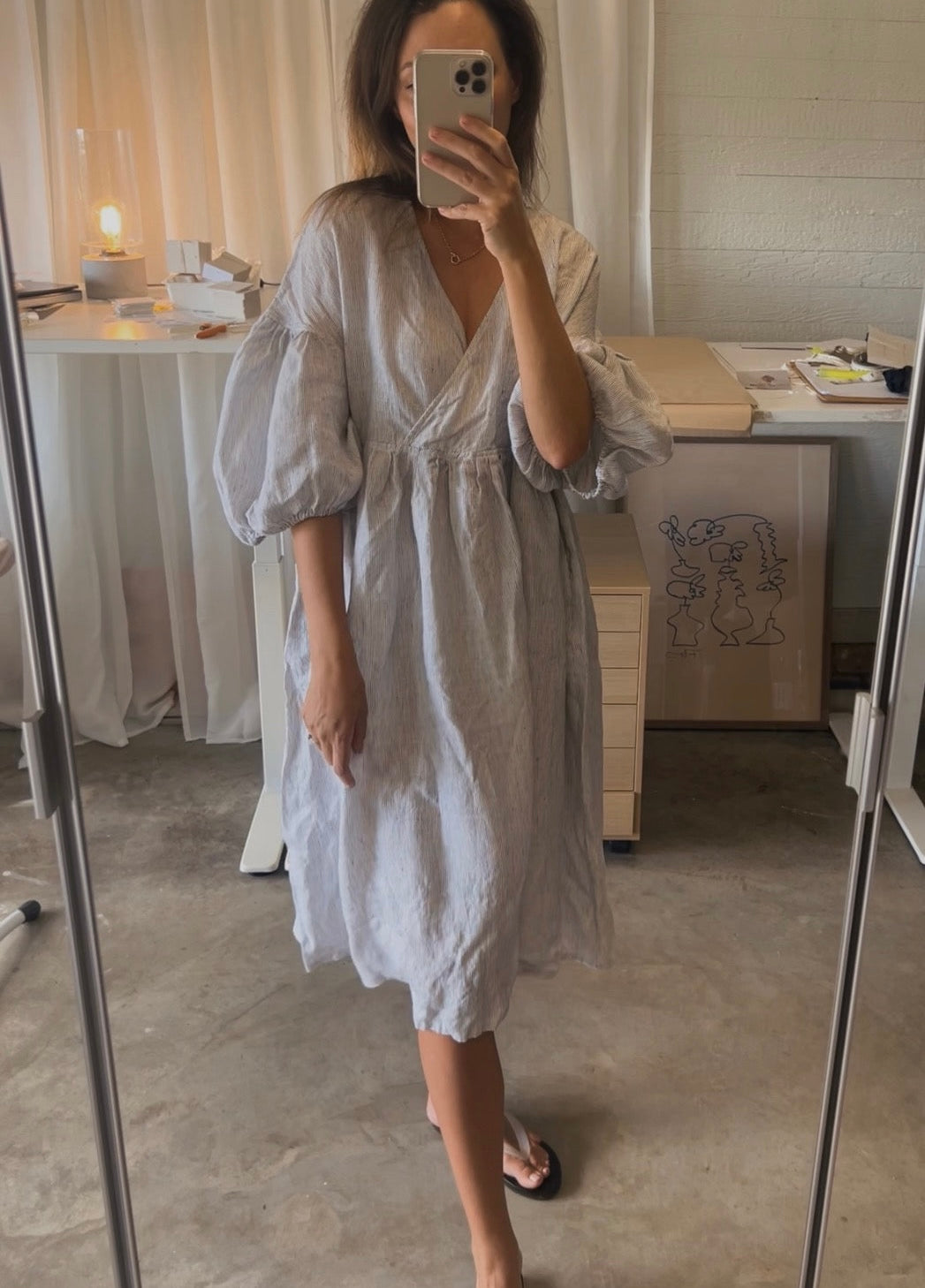Harp dress midi