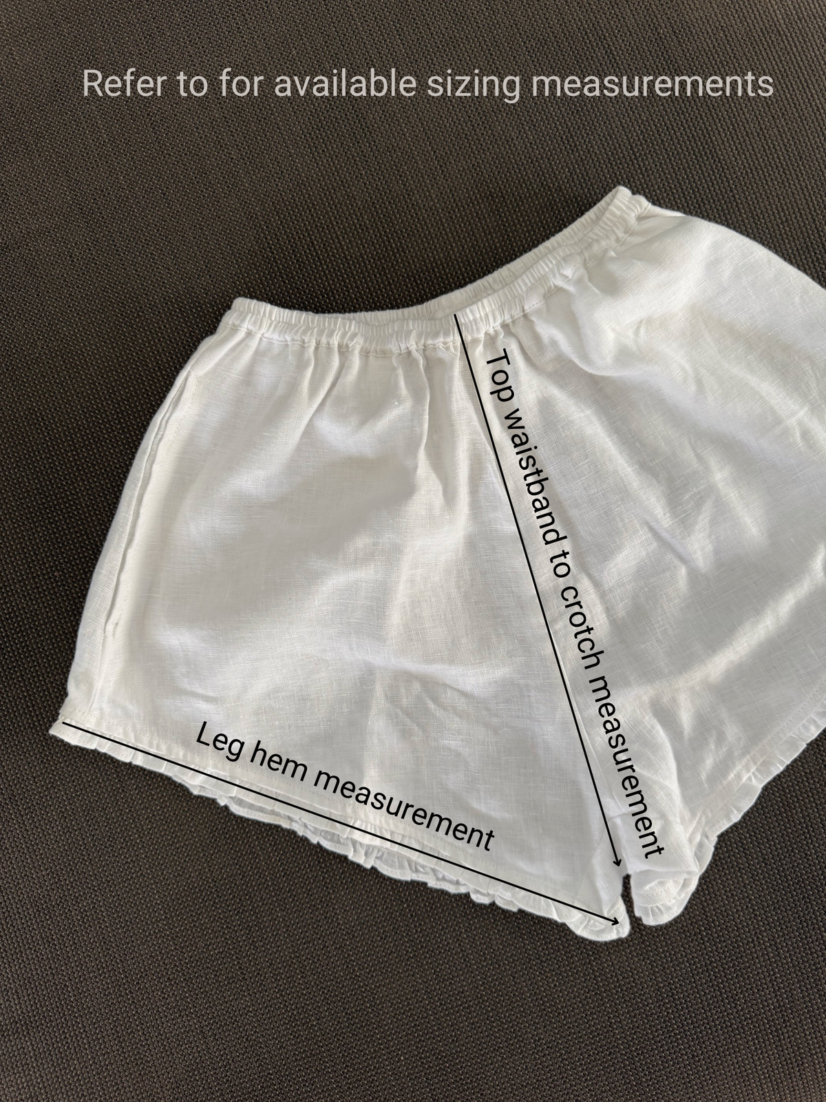 Ladies cotton frill shorts