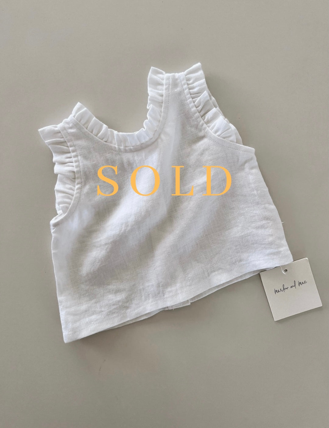 Frill singlet (size 4) pre loved