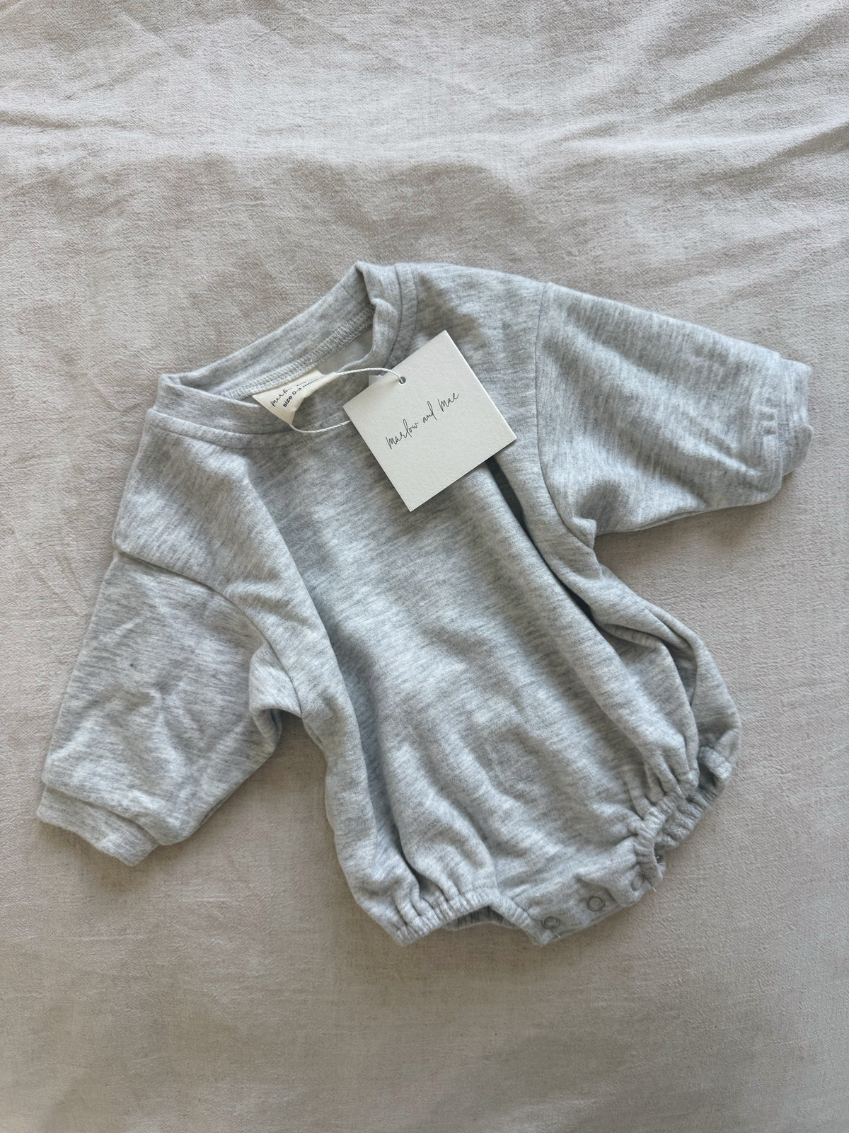 Rumi romper 0-3 months grey marle