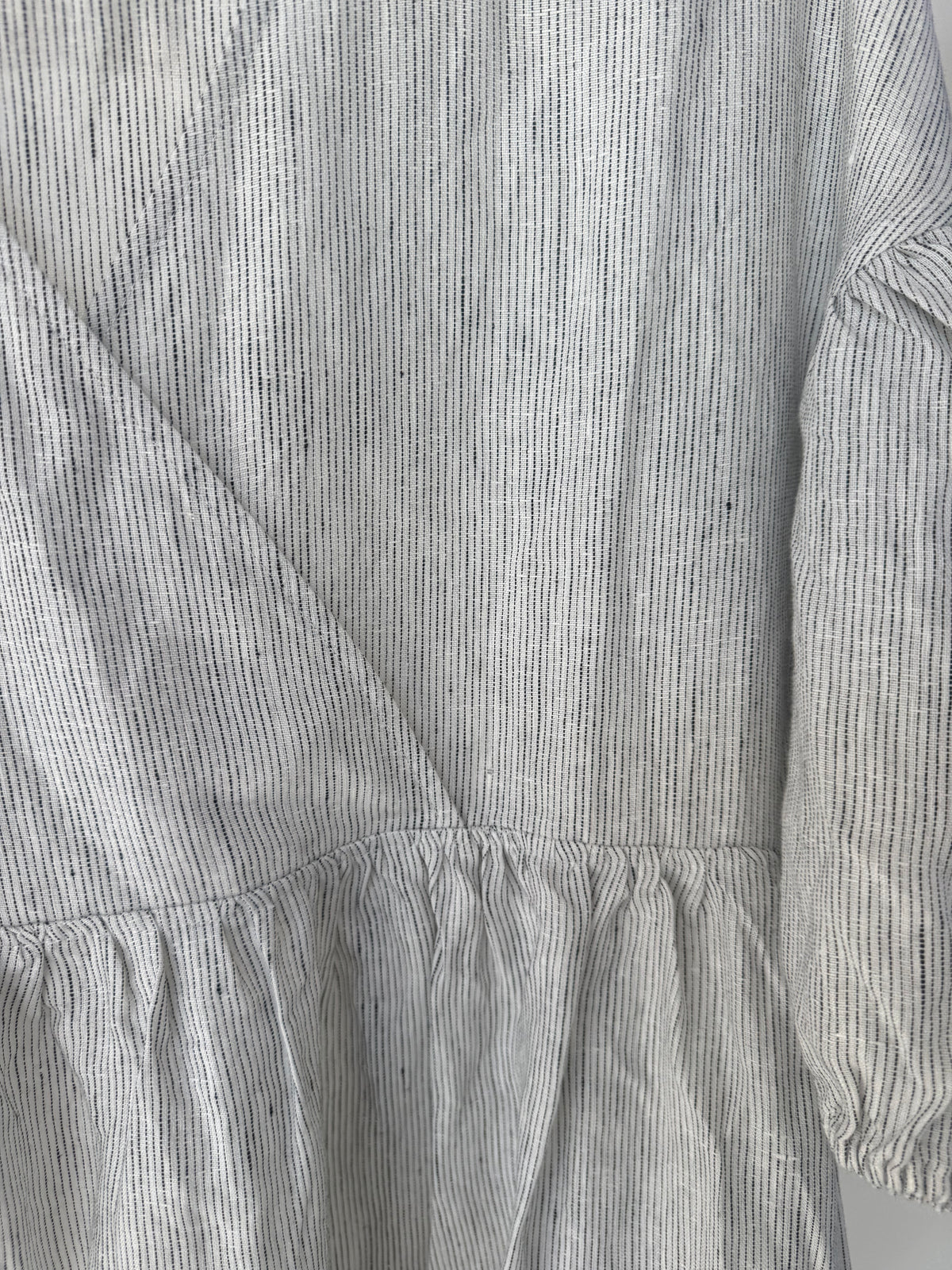 Harp dress midi beach stripe size small (seconds)