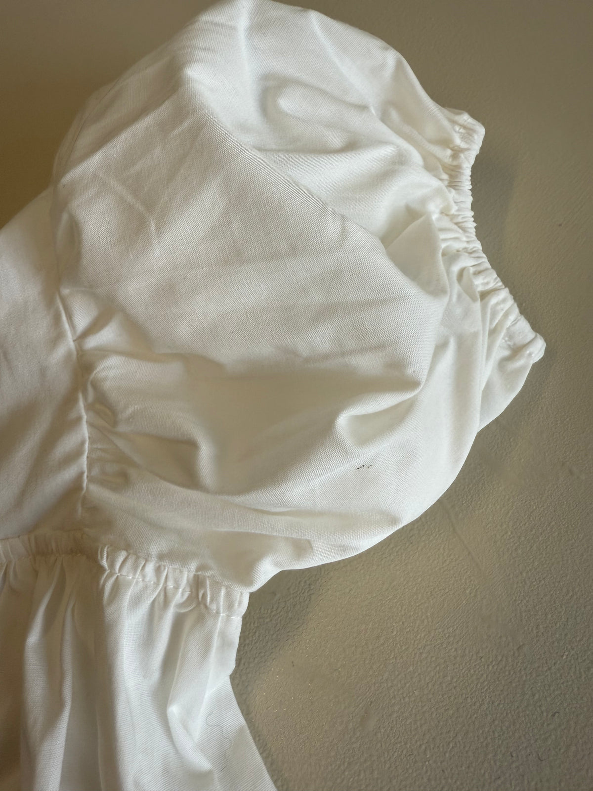 Poppy dress size 2, white cotton poplin (seconds)