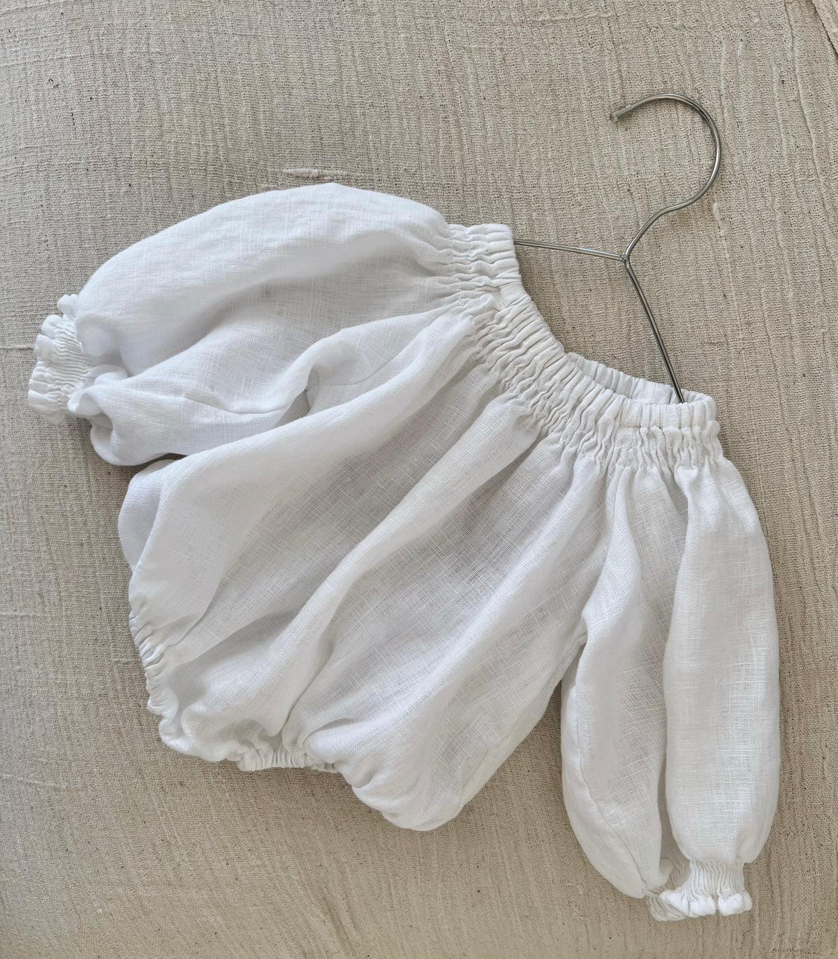 Baby linen with Marlow and mae eira romper 