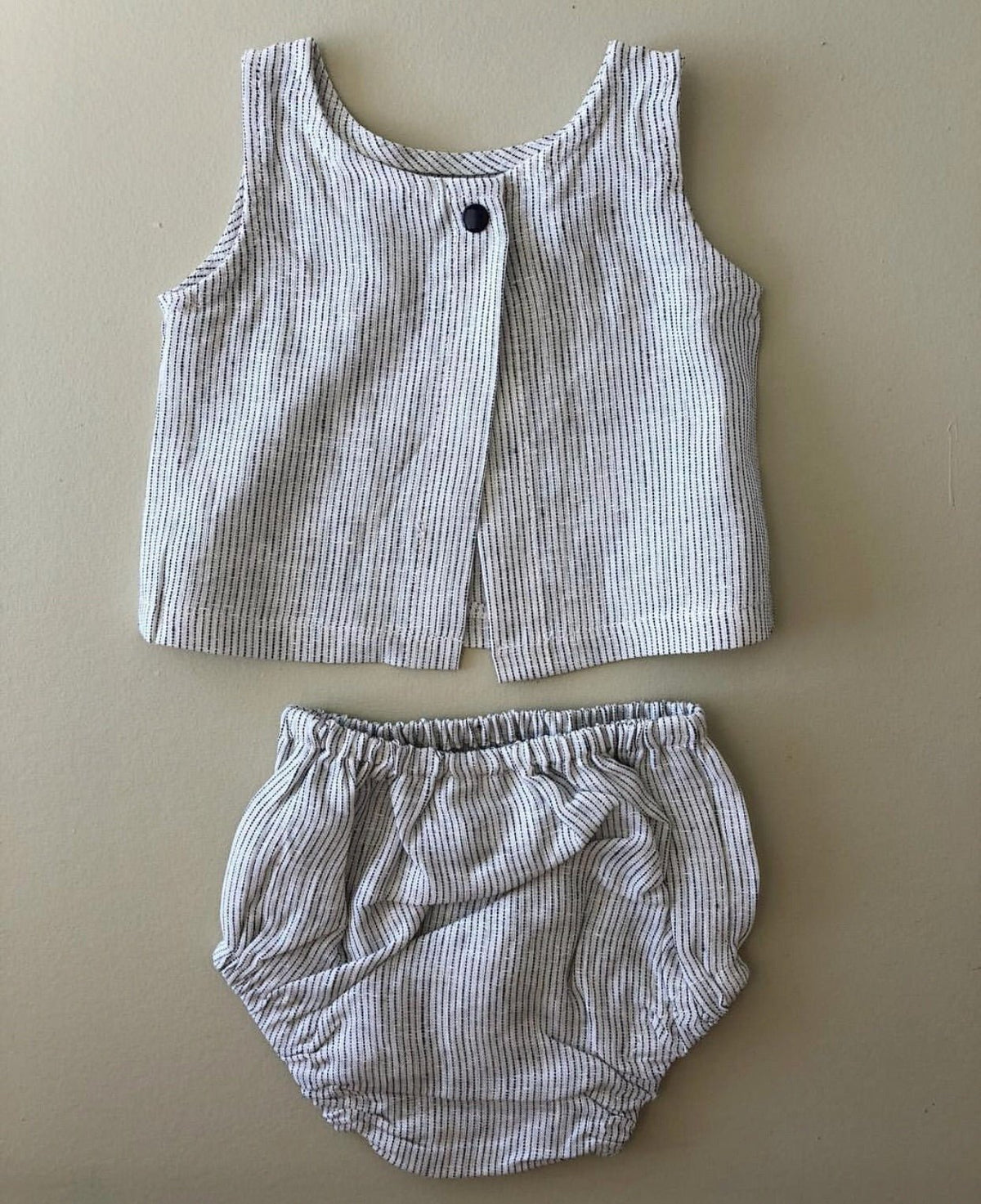 Baby Beach Stripe linen set - Marlow and Mae