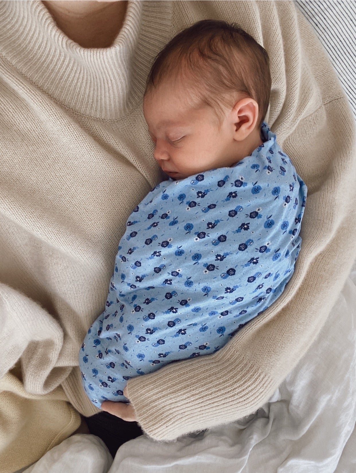 Bamboo Jersey Wrap in Vintage Fleur - Marlow and Mae