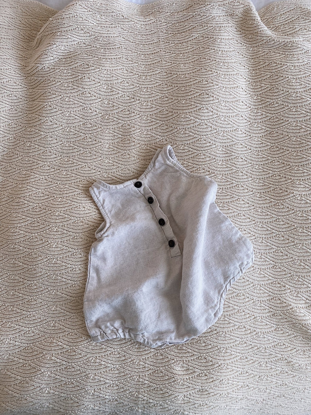 Linen romper short - Marlow and Mae
