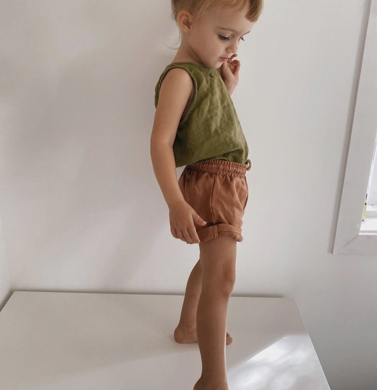Linen Singlet - Marlow and Mae