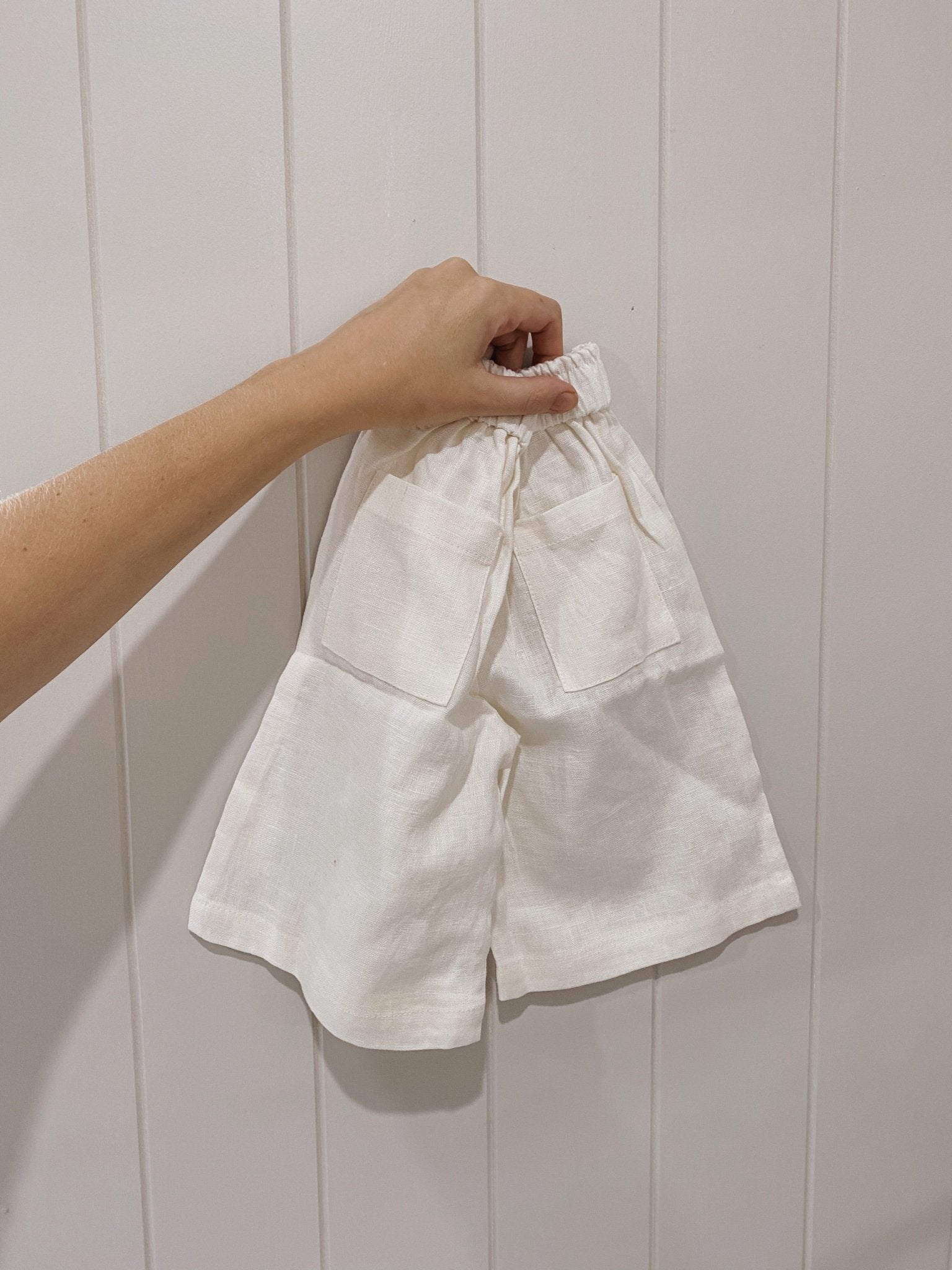 Póca Pants in Milk Linen - Marlow and Mae
