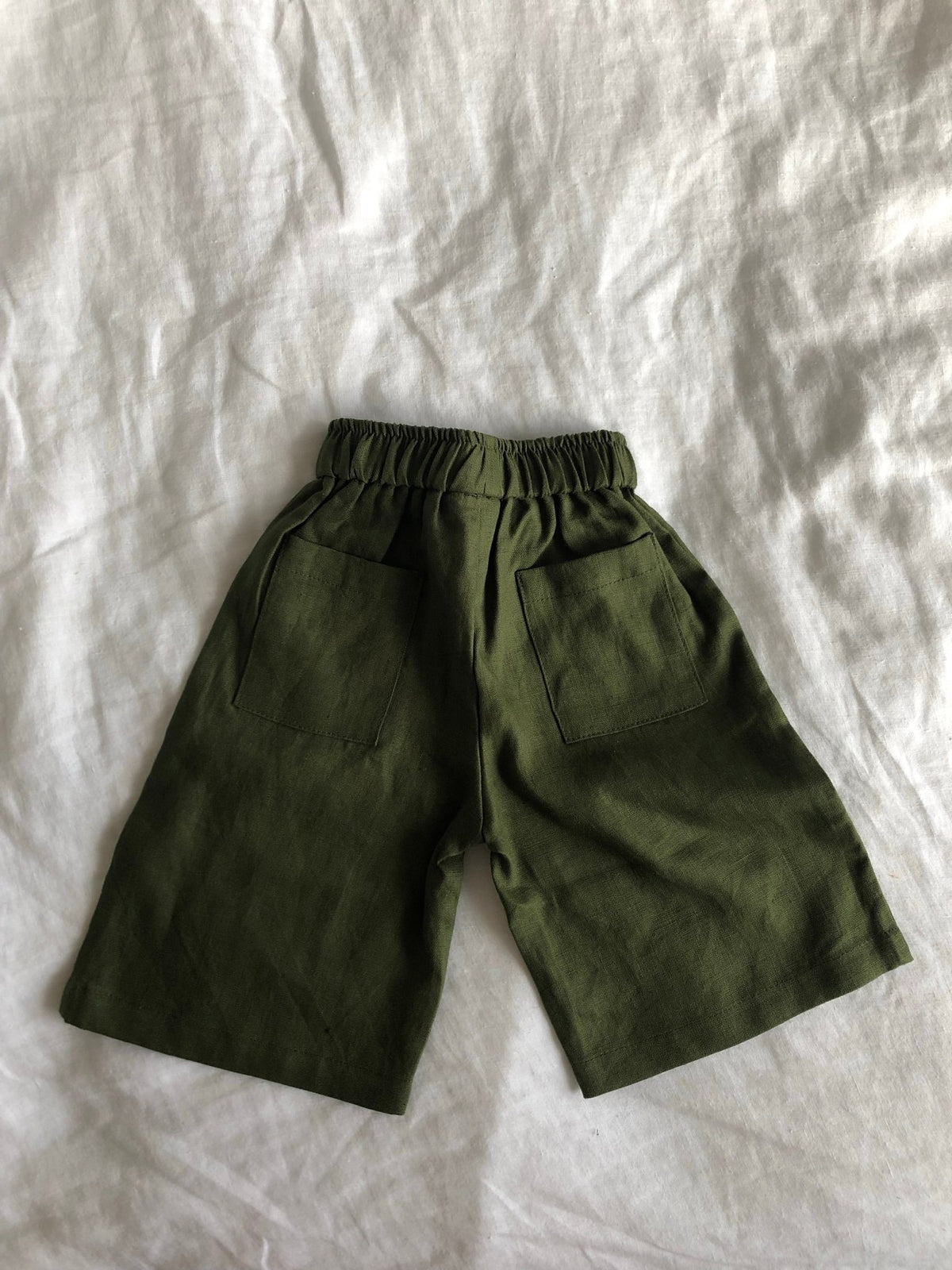Póca Pants in Olive Linen - Marlow and Mae