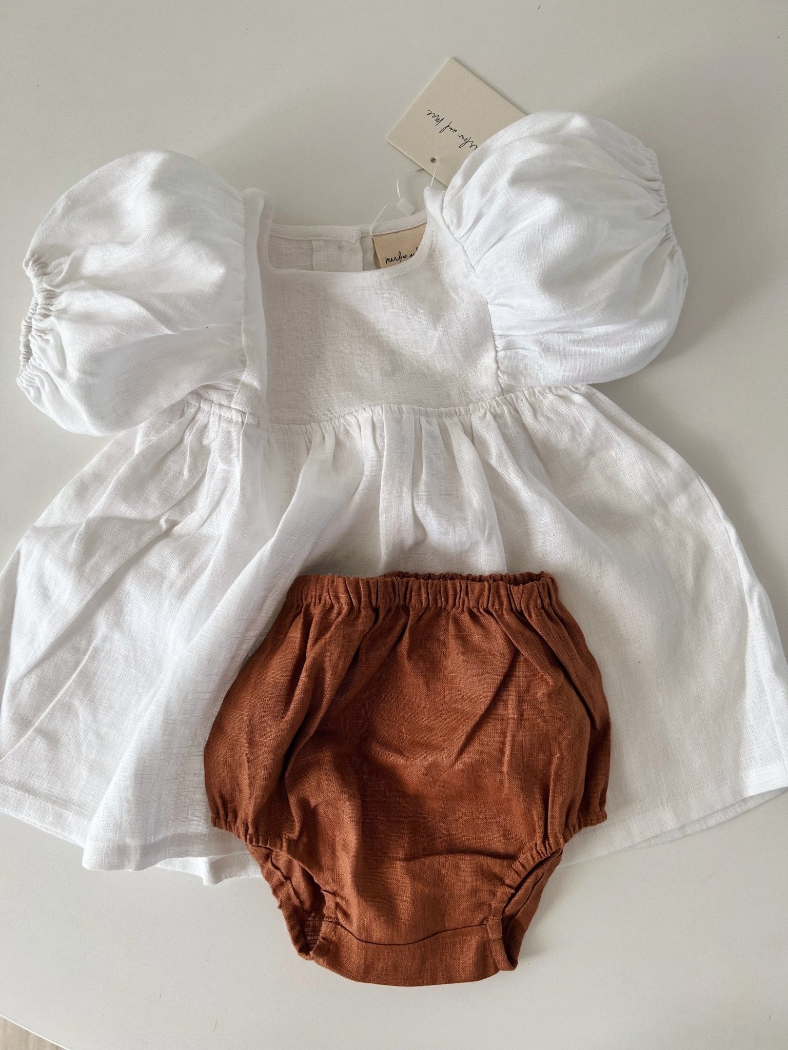 Poppy Dress - Marlow and Mae linen baby toddler 