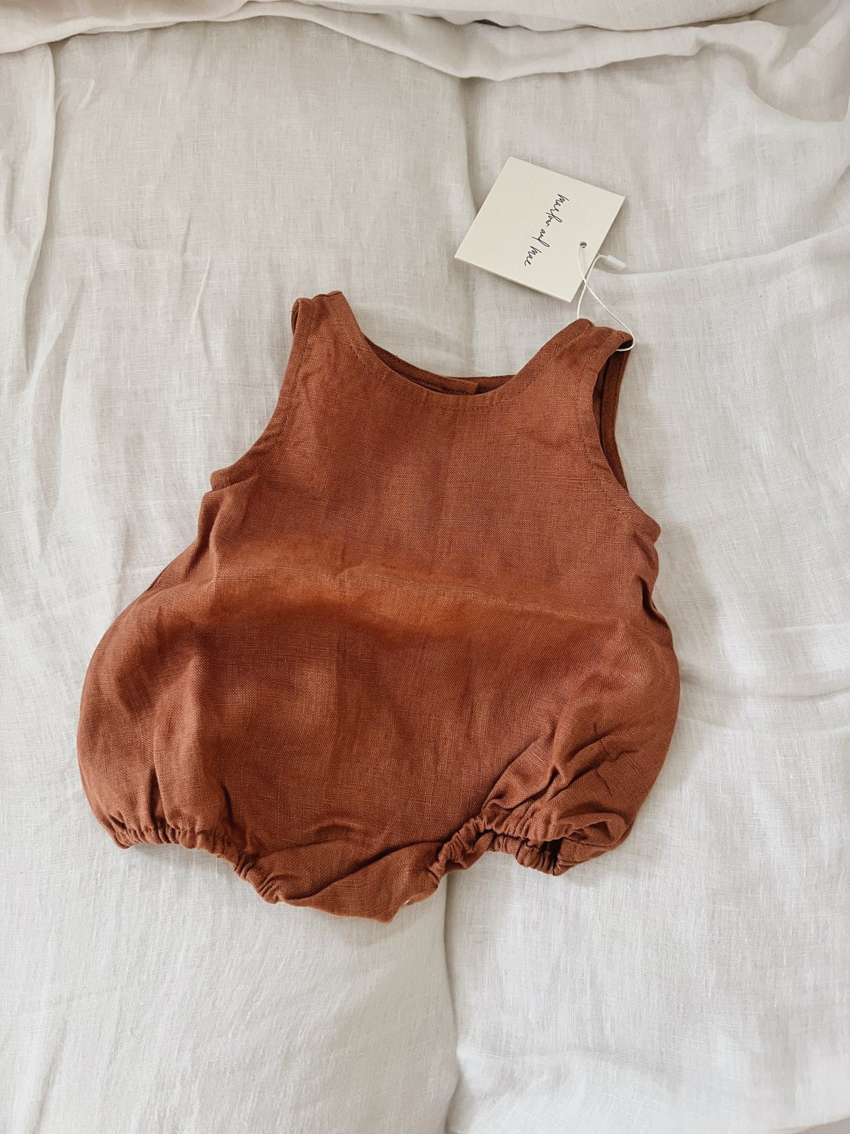 Romper in Apricot - Marlow and Mae